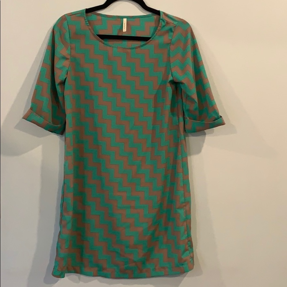 Teen pLo chevron dress